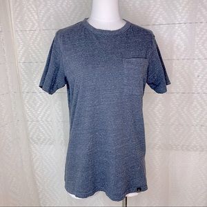 Prana Heathered Gray Pocket T-Shirt-Small